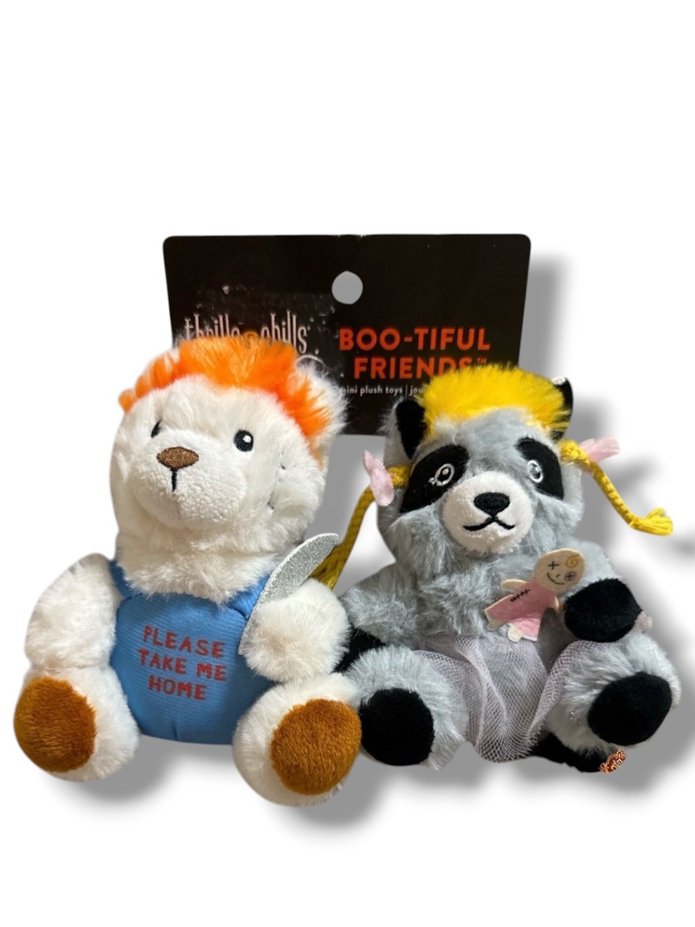 Thrills & Chills Halloween Boo-tiful Friends Mini Plush Set Bear Voodoo Raccoon